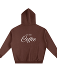 Coffee Hoodie – back view minimalist style – Solfuse