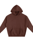 Coffee Hoodie – front view relaxed fit – Solfuse
